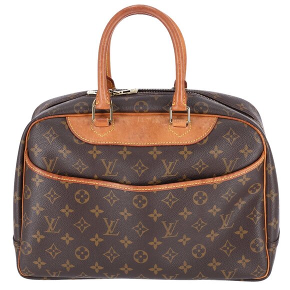 Louis Vuitton Deauville M47270 Top Zip Satchel Monogram Handbag Monogram Canvas - Picture 1 of 13